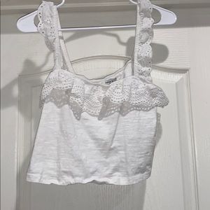 lace tank top white